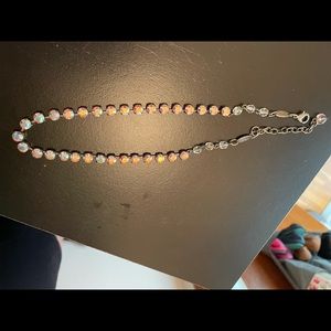 Sabika AB (Aurora Borealis) small stone necklace